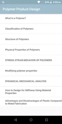 Polymer Technology android App screenshot 2